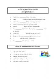 English worksheet: Simple present exercises