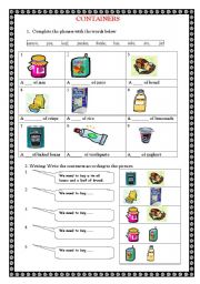 English Worksheet: Weights and measures