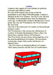 English Worksheet: London