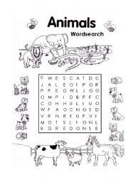 ANIMAL WORDSEARCH 2