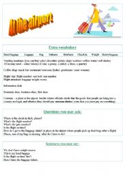 English Worksheet: At the Airport