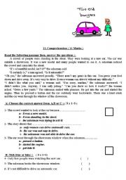 English Worksheet: 2 reading comprehension worksheets for intermediate level 