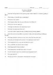 English Worksheet: Devils Arithmetic