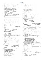 English Worksheet: quiz