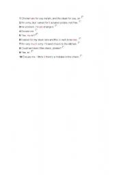 English Worksheet: correct the sentences