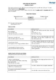 English Worksheet: SIMPLE PAST