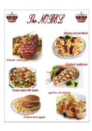 English Worksheet: Menus (3/3)