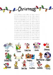 Christmas word search