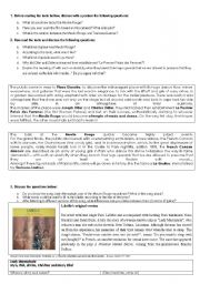 English Worksheet: Moulin Rouge