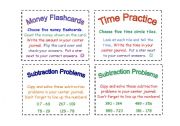 English Worksheet: Math Task Cards (2) 