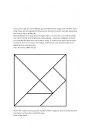 English Worksheet: Tangram activity