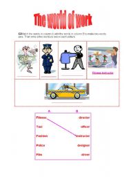 English Worksheet: The world of work