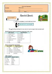 English Worksheet: Lets learn reported speech