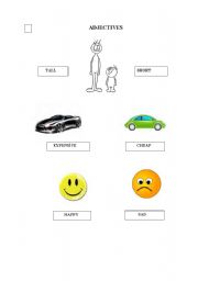 English worksheet: ADJECTIVES