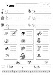 English Worksheet: Alphabet y,z,k,w,q,x (challenging version)