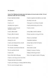 English Worksheet: The outsiders