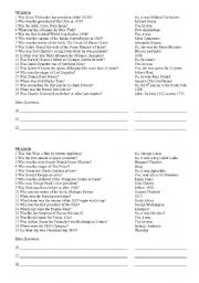 English Worksheet: Was Were Quiz