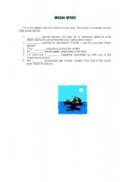 English Worksheet: Modals - Exercises