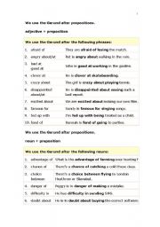 English Worksheet: Gerunds and Infinitives
