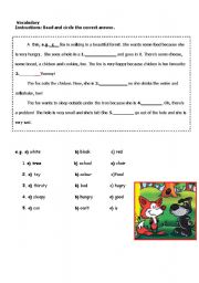 English worksheet: Vocabulary search