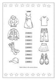 English Worksheet: clothes