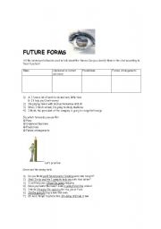 English worksheet: Future tenses