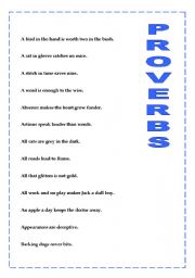 English Proverbs Set 1/3