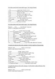 English Worksheet: Simple Present exercises