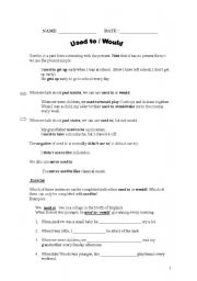 English Worksheet: THE USE OF 