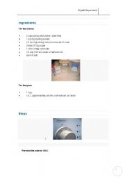 English worksheet: Scones