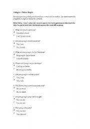 English Worksheet: Going To