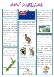 English Worksheet: ENGLISH_SPEAKING COUNTRY (4) - NEW ZEALAND 