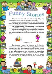 English Worksheet: Funny stories (Part 2)