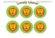 Lion Cards (Add you own text) Use them with my lion gameboard.