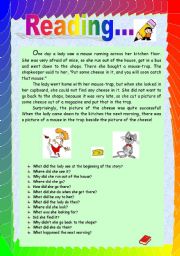 English Worksheet: Reading