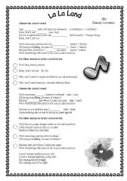 English Worksheet: Song    (