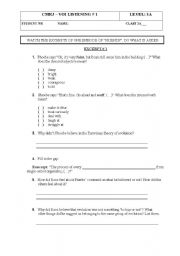 English Worksheet: FRIENDS - 