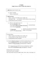 English worksheet: Adjectives