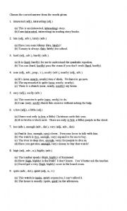 English Worksheet: confusing words (answer key)