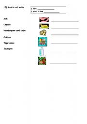 English worksheet: Match and write