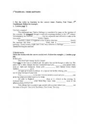 English worksheet: Modals and passives