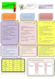 English Worksheet: Pronouns: 1st Person, 2nd Person, 3rd Person pronouns