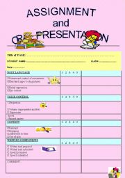 English Worksheet: oral assessment