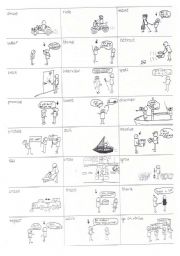 English Worksheet: English Verbs in Pictures - part6 out of 25 - 