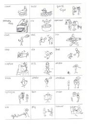 English Worksheet: English Verbs in Pictures - part7 out of 25 - 