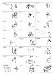 English Worksheet: English Verbs in Pictures - part8 out of 25 - 