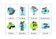 English worksheet: Sport - missing letters 3