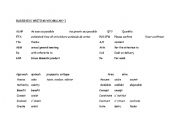 English worksheet: Classes for a business student