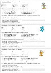 English Worksheet: Simple Present