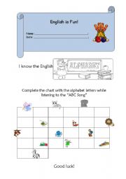 English worksheet: The Alphabet